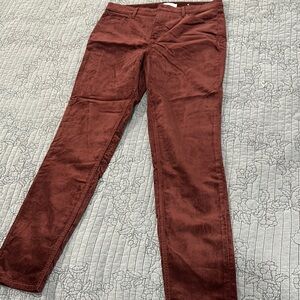 Women's Burgundy Corduroy Jeans